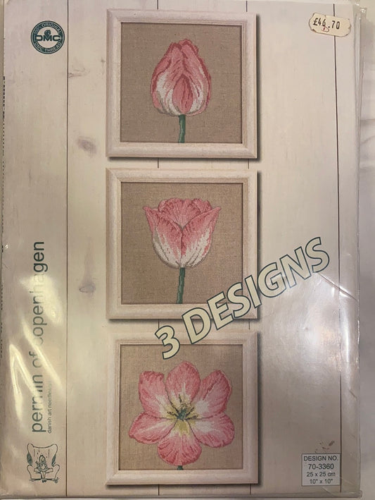 Tulips (x 3) - Scandinavian art needlework