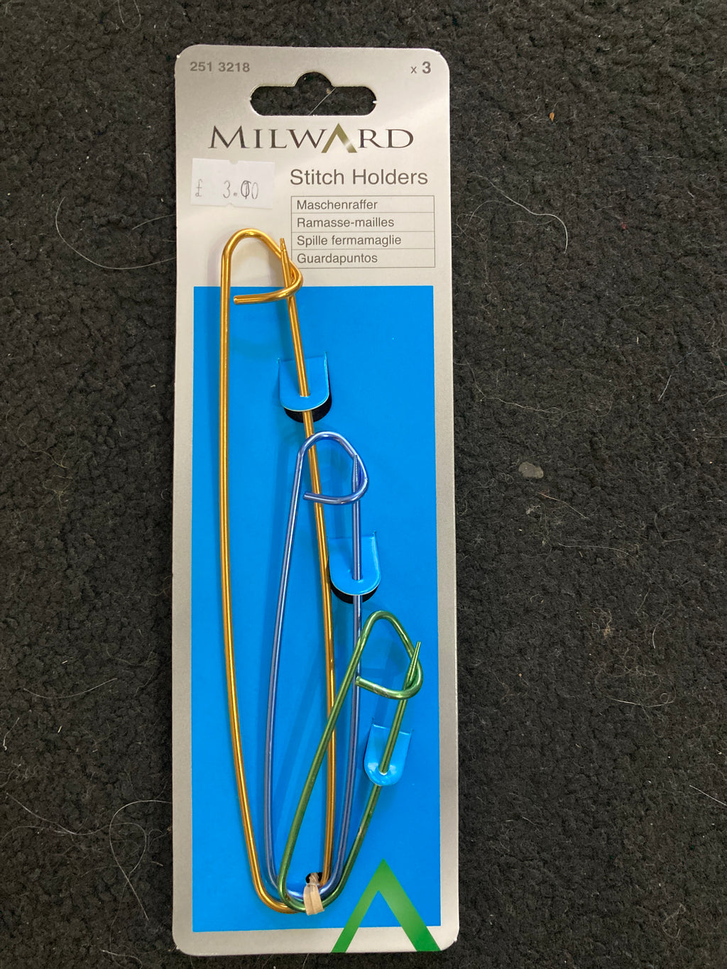 Aluminium Stitch Holders: Set of 3 - Milward