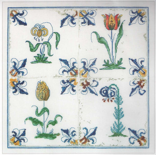 Antique Tiles in 18ct Aida / evenweave from Thea Gouveneur