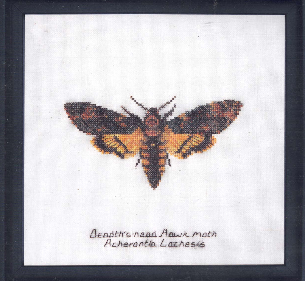 Moths in 18ct Aida / evenweave from Thea Gouveneur