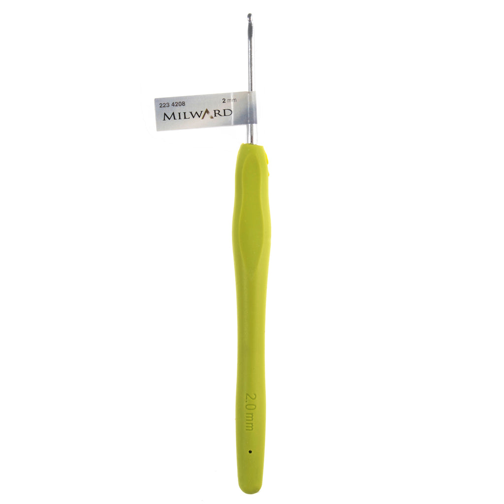 Soft Grip Crochet Hooks Plain Handle 14mm - Milward