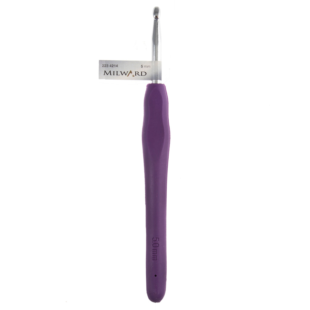 Soft Grip Crochet Hooks Plain Handle 14mm - Milward