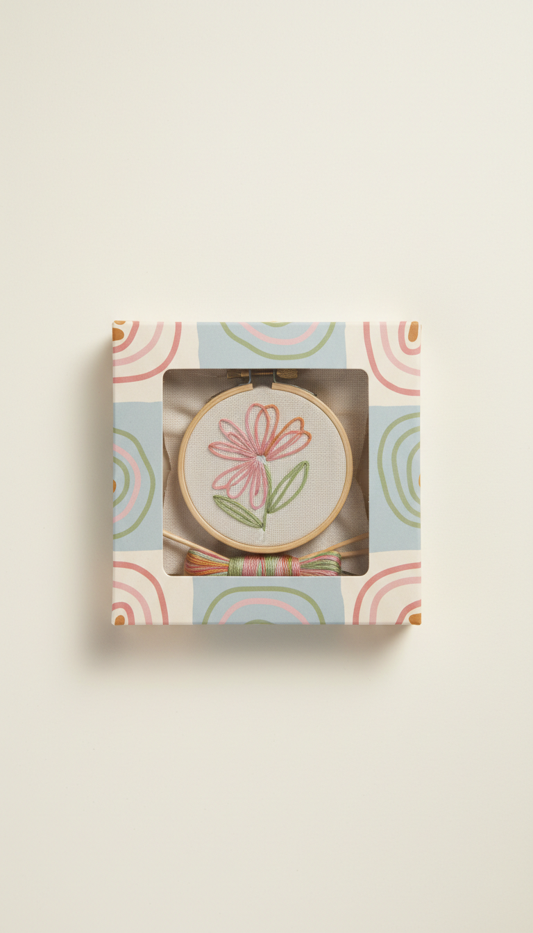Terracotta Accent Beginner Embroidery Kit