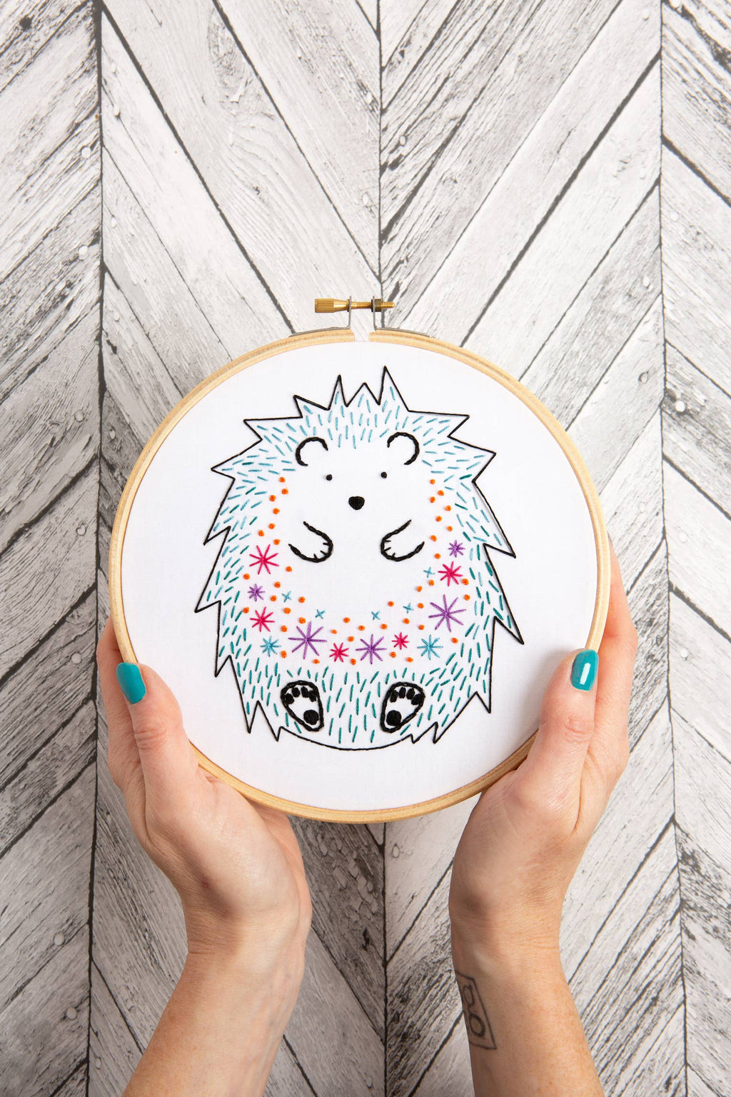 Hedgehog Embroidery Kit