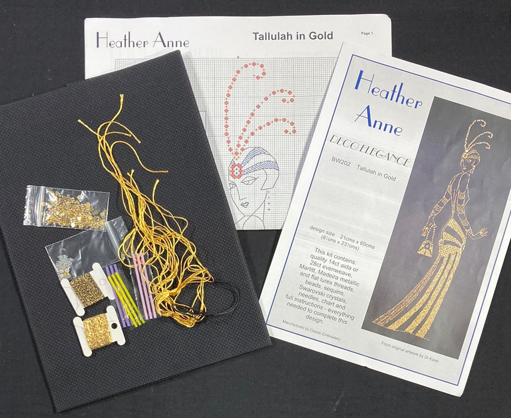 Deco Elegance - Tallulah in Gold- Heather Anne