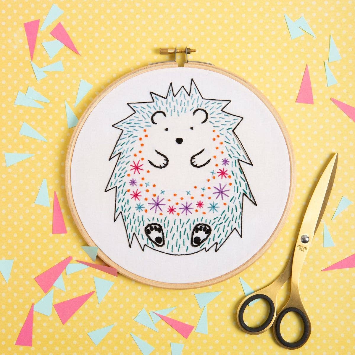 Hedgehog Embroidery Kit