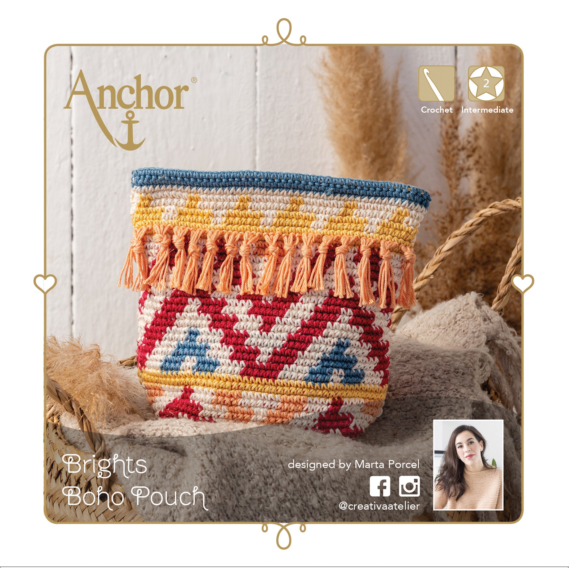 Crochet Kit: Boho Pouch by Anchor