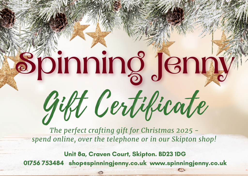 The Great Spinning Jenny Christmas Gift Certificate 2025