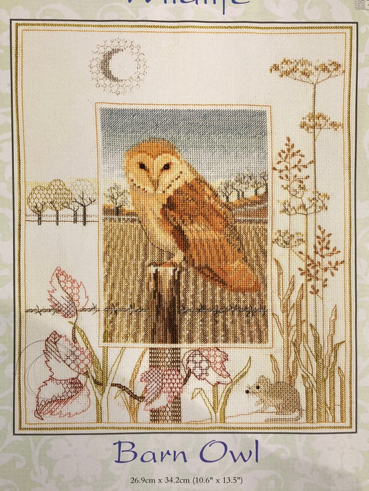 Barn Owl - Wildlife Series from Derwentwater Designs (Bothy Threads)