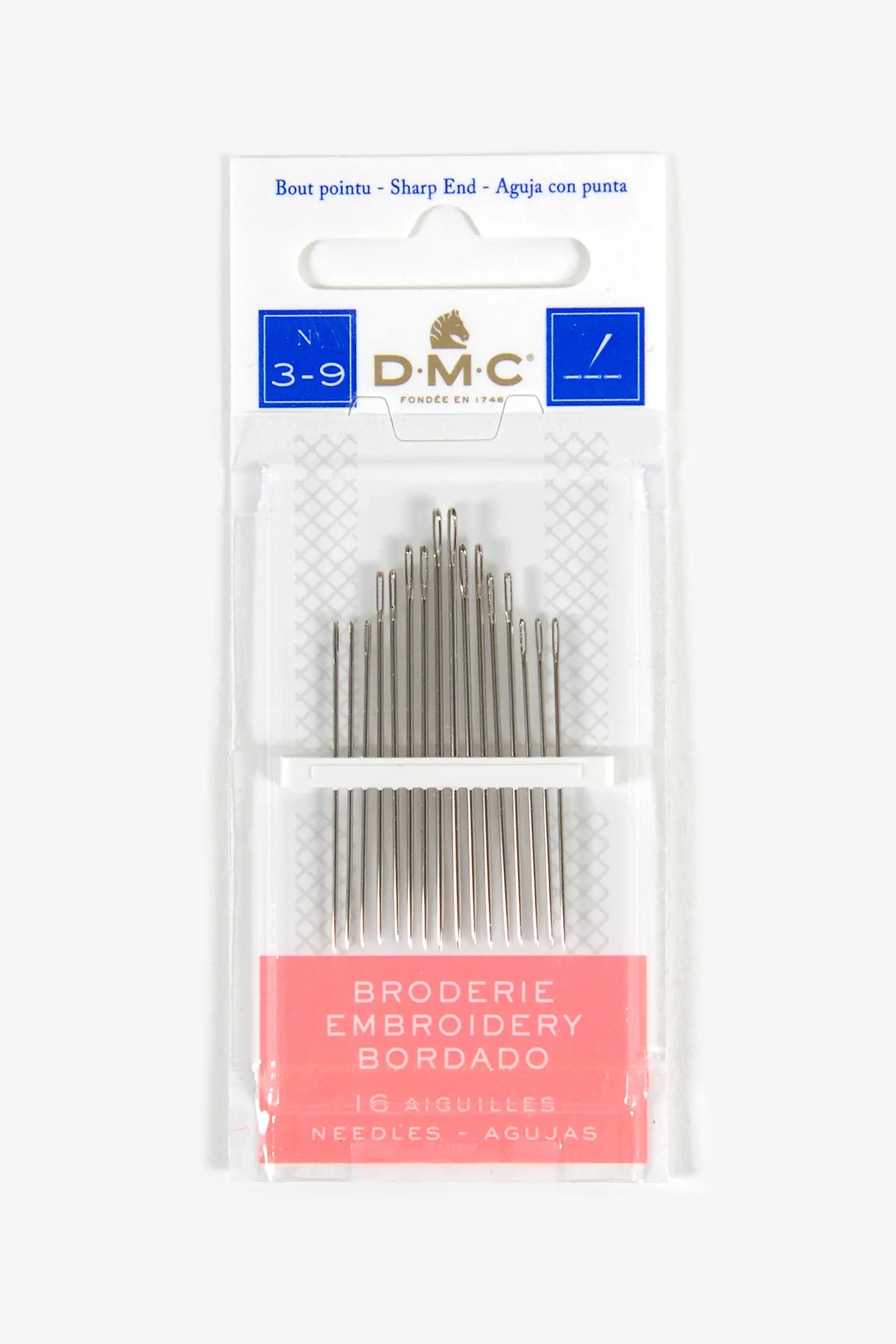 Embroidery Needles (Mixed & Single size packs) - DMC