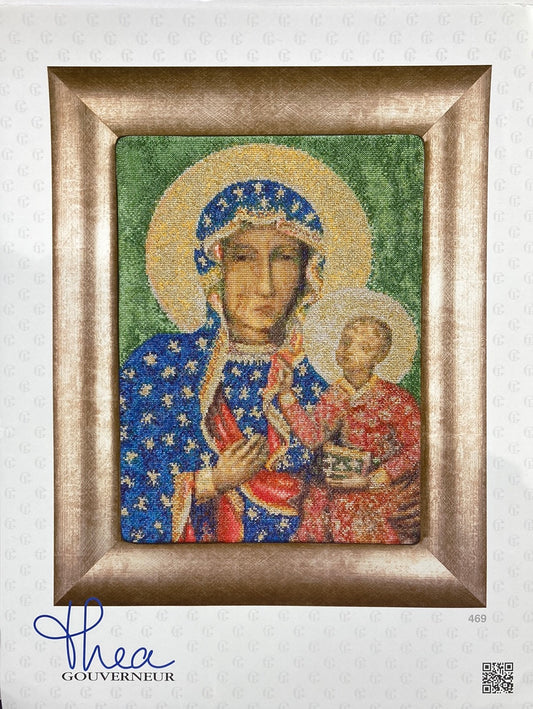 Madonna (Our Lady) of Czestochowa - Antique Icon by Thea Gouveneur