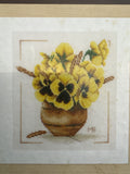 Lanarte Cross Stitch Collection  - Yellow Violets