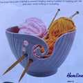 Knitting Yarn Bowl: Plastic: Cool Grey - Hemline