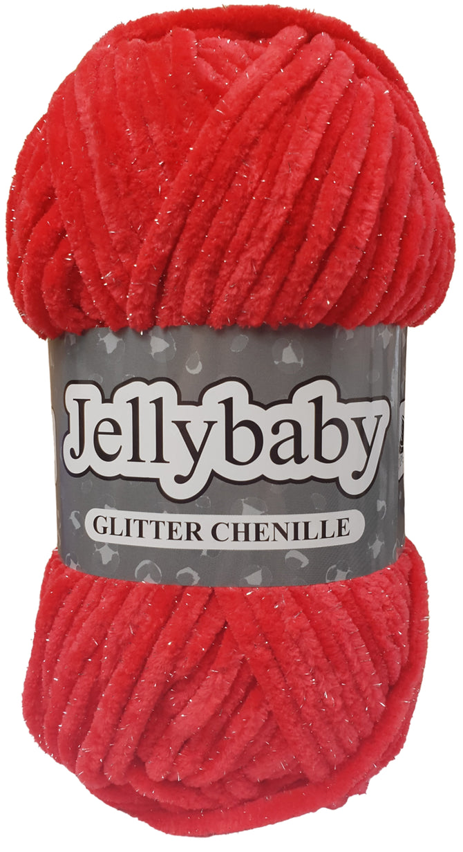 Jellybaby Glitter (Chunky Chenille) - Cygnet Yarns