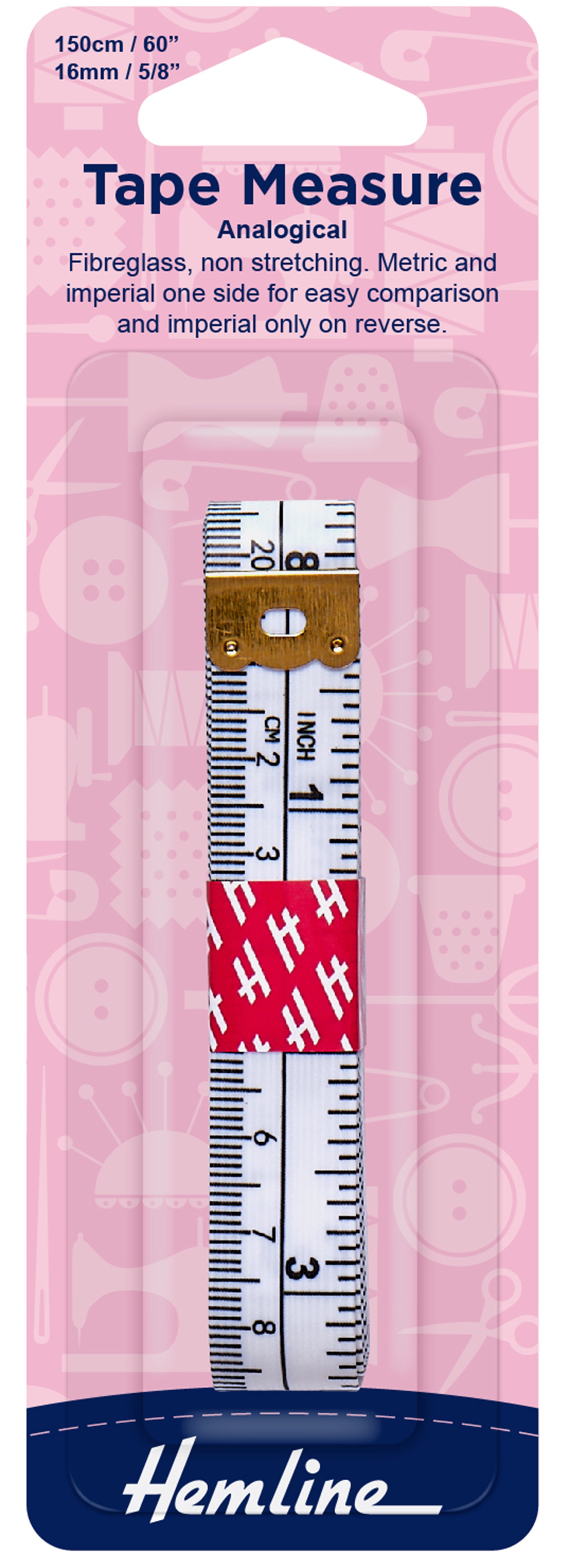 Tape Measure - Analogical Metric and Imperial 150cm - Hemline