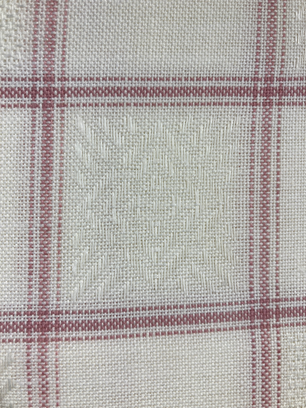 Checked fabric with Aida style squares (Zweigart)