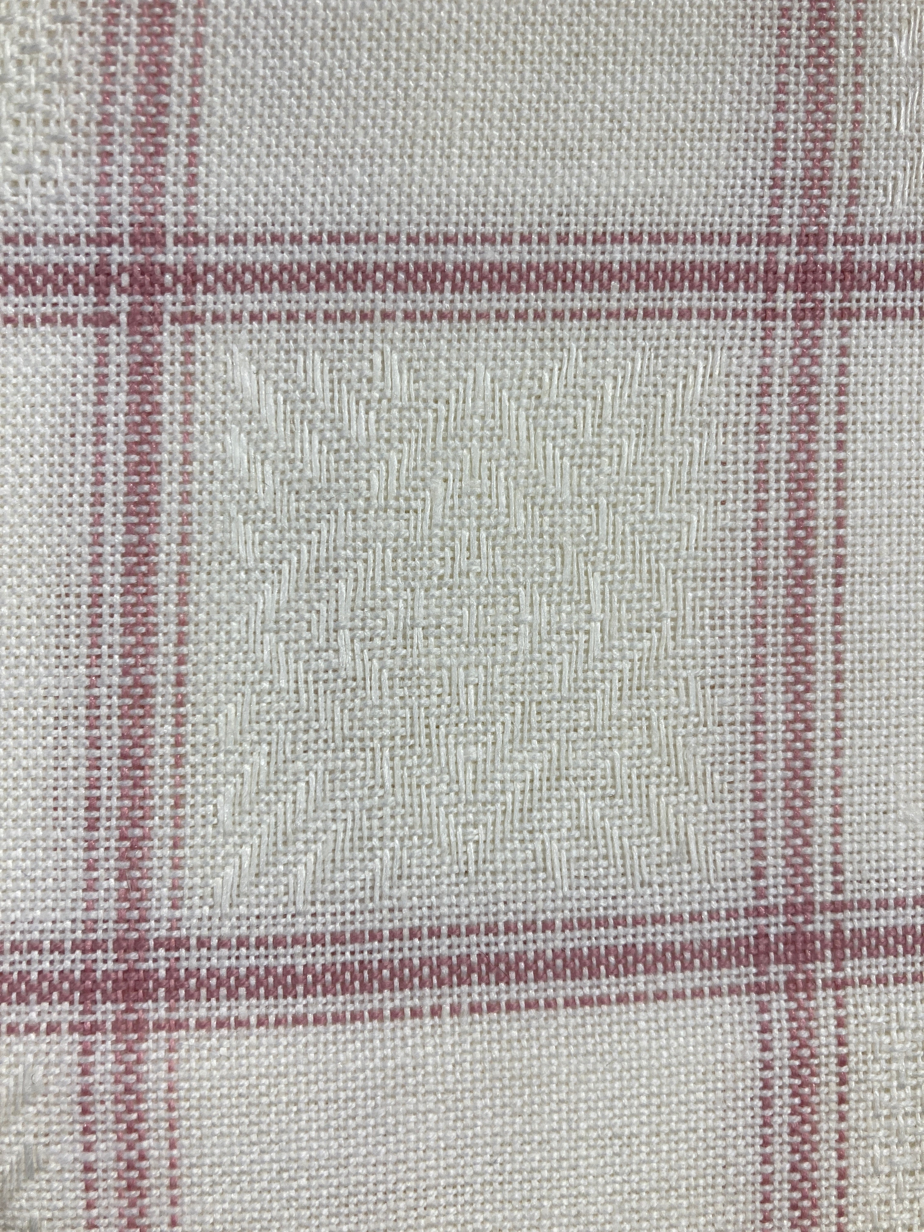 Checked fabric with Aida style squares (Zweigart)