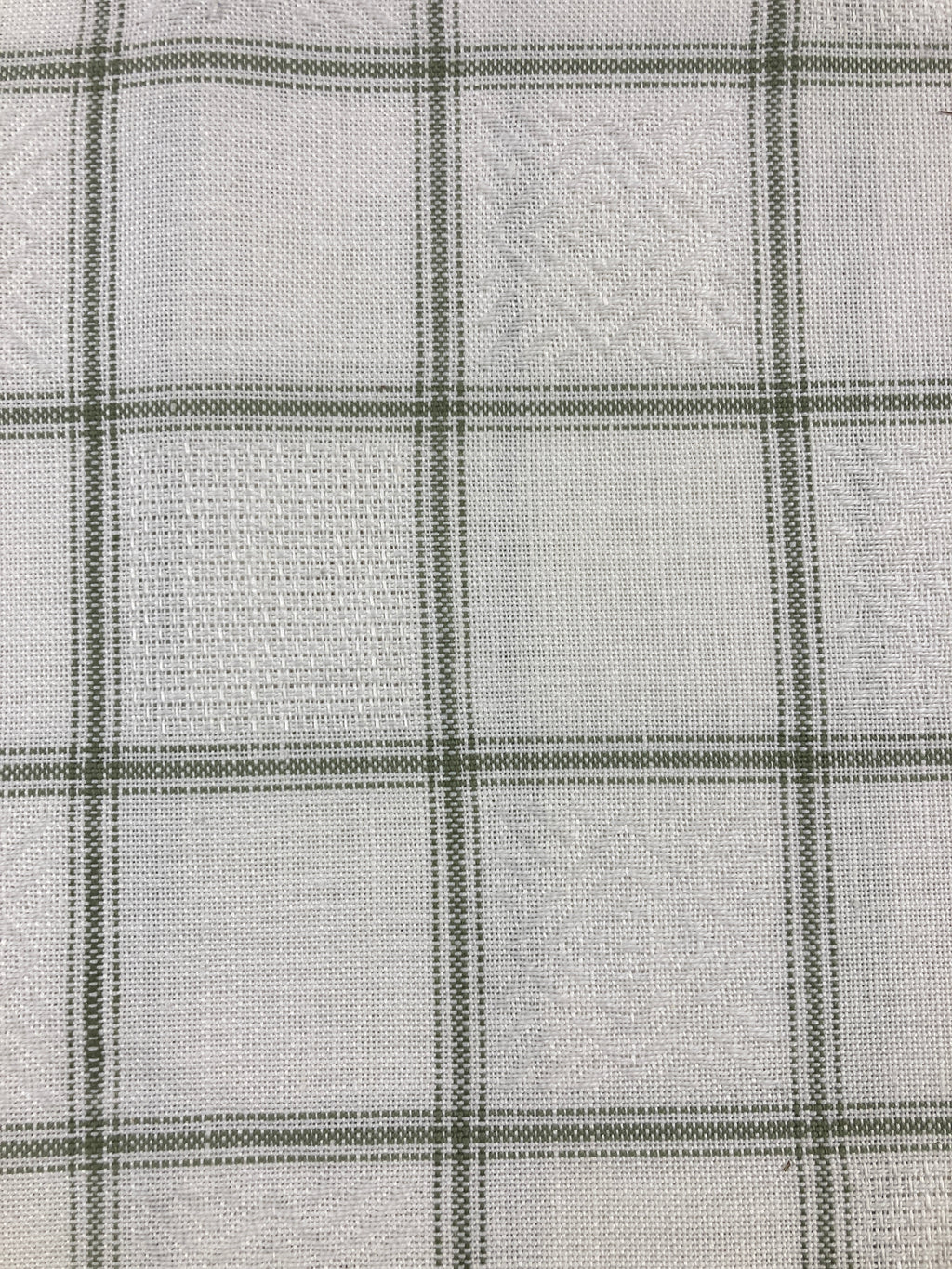 Checked fabric with Aida style squares (Zweigart)
