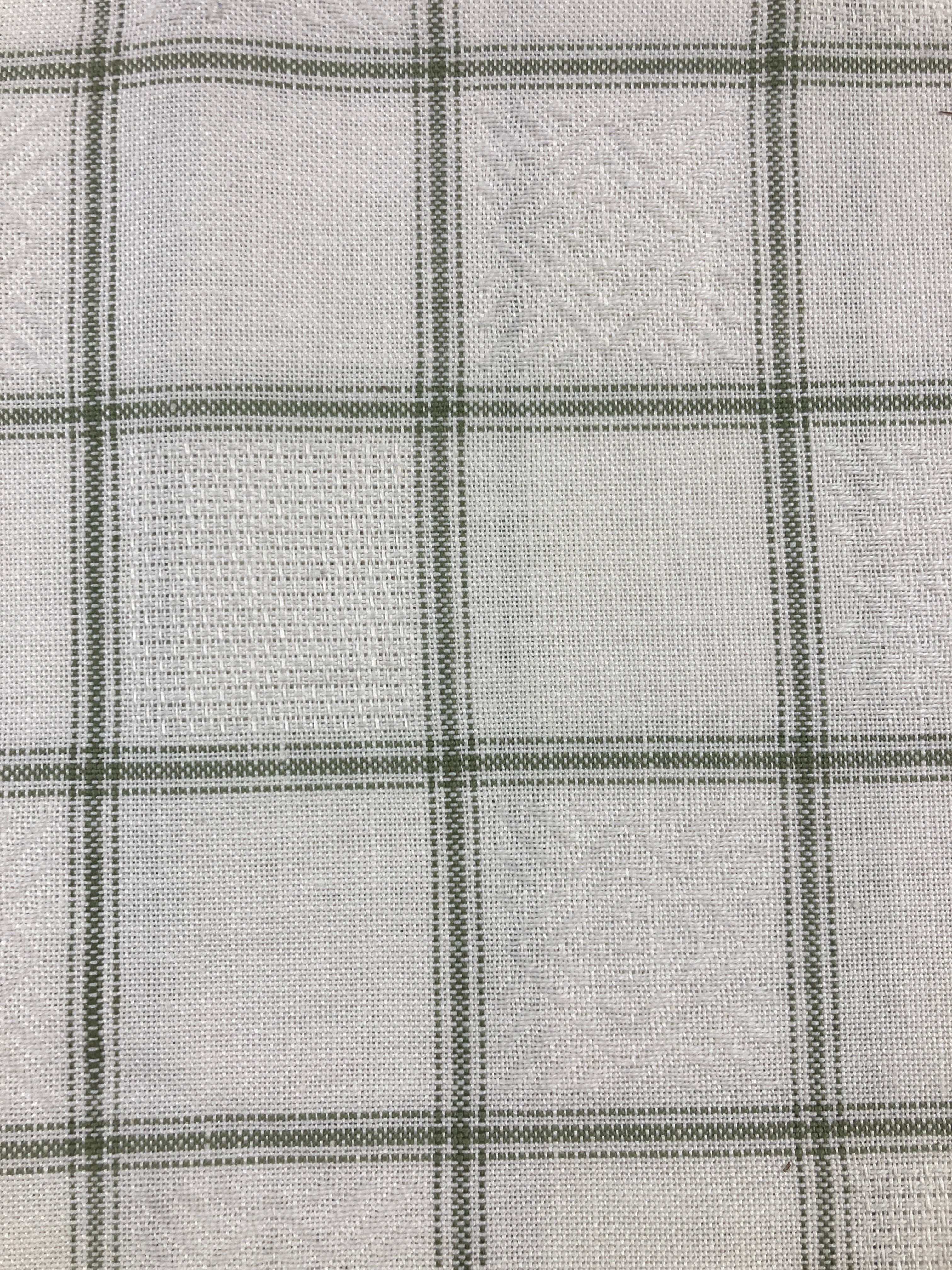 Checked fabric with Aida style squares (Zweigart)