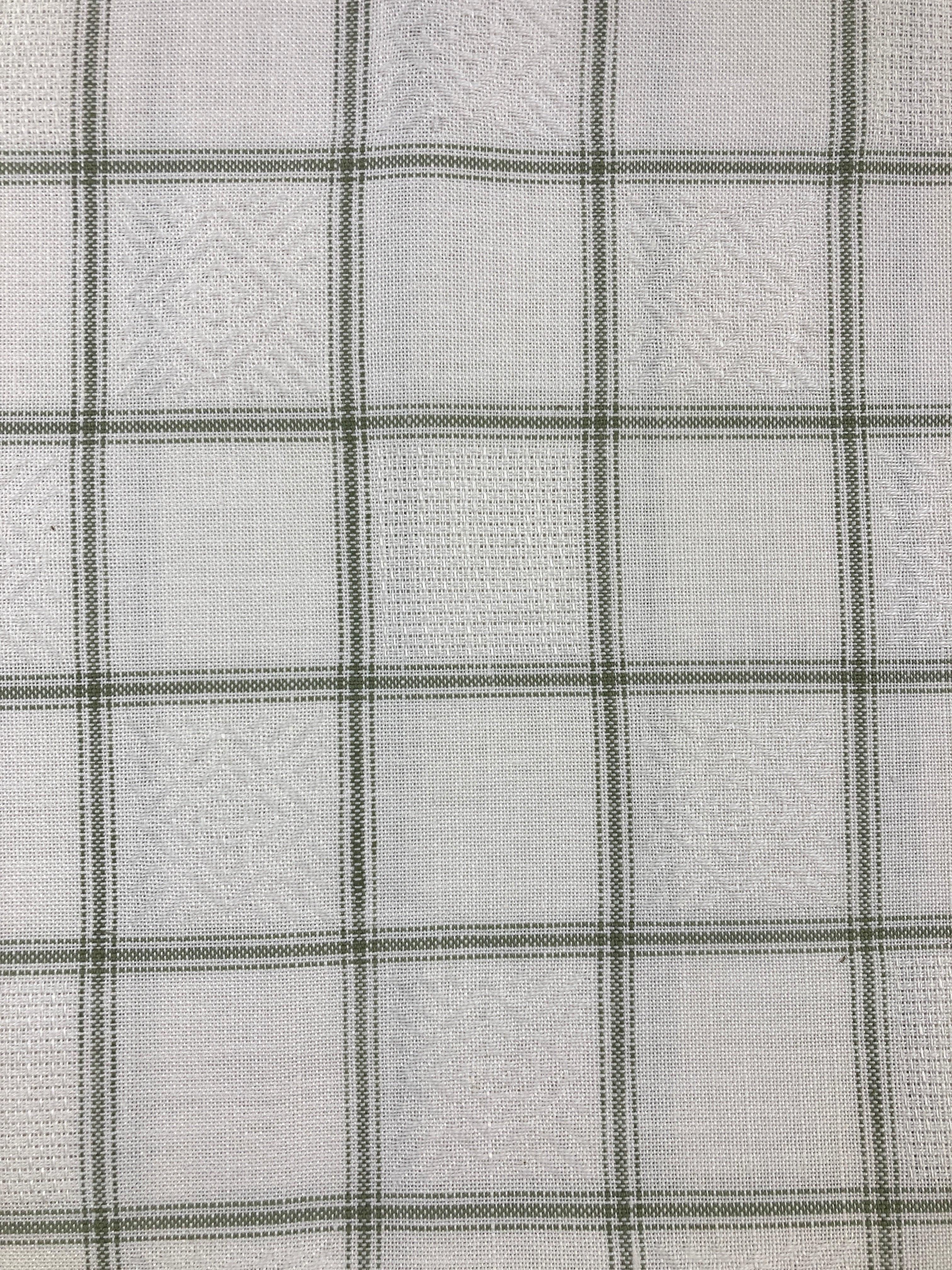 Checked fabric with Aida style squares (Zweigart)