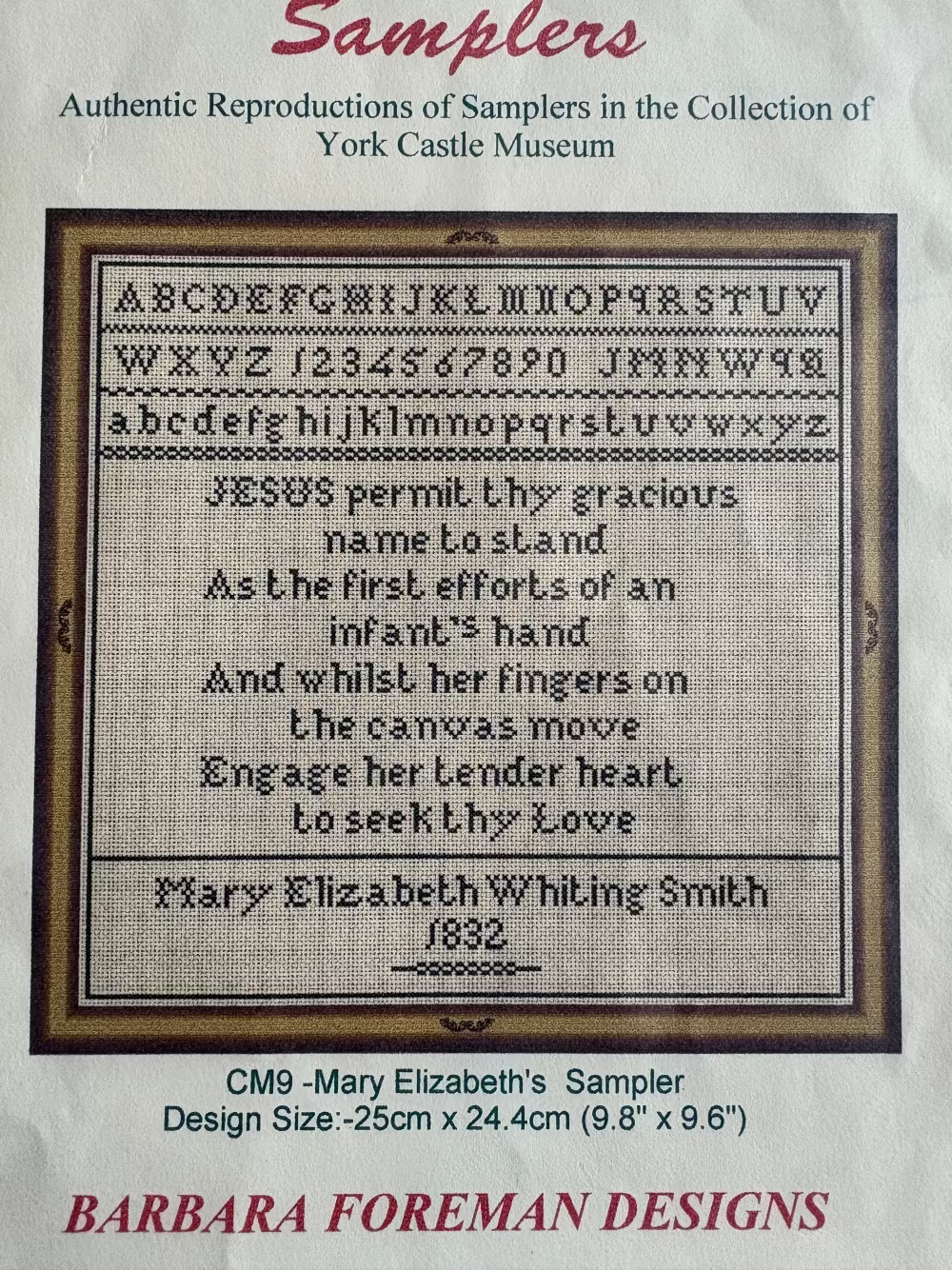 Traditional Yorkshire Samplers (York Castle Museum)