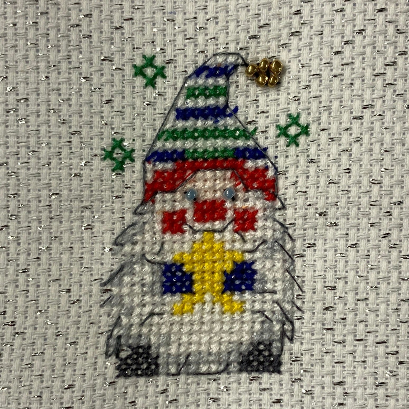 Spinning Jenny own design 'Grassington Gonks' Christmas Cards cross