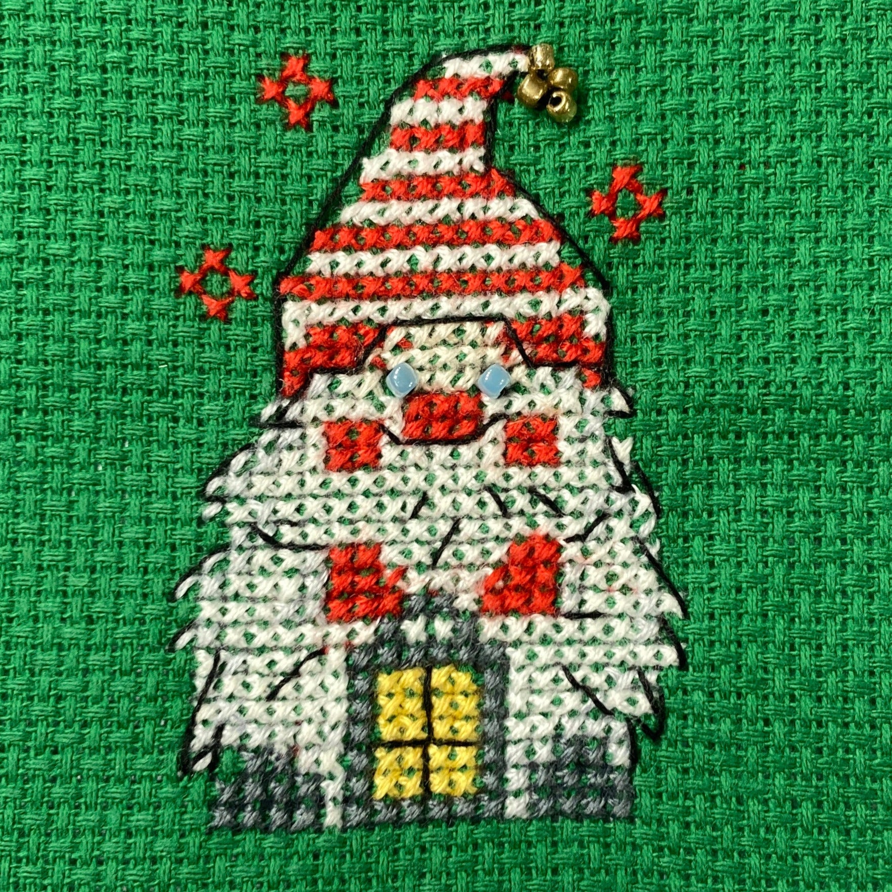 Spinning Jenny own design 'Grassington Gonks' Christmas Cards cross