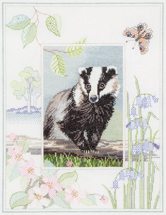 Badger - Wildlife Series from Derwentwater Designs (Bothy Threads)