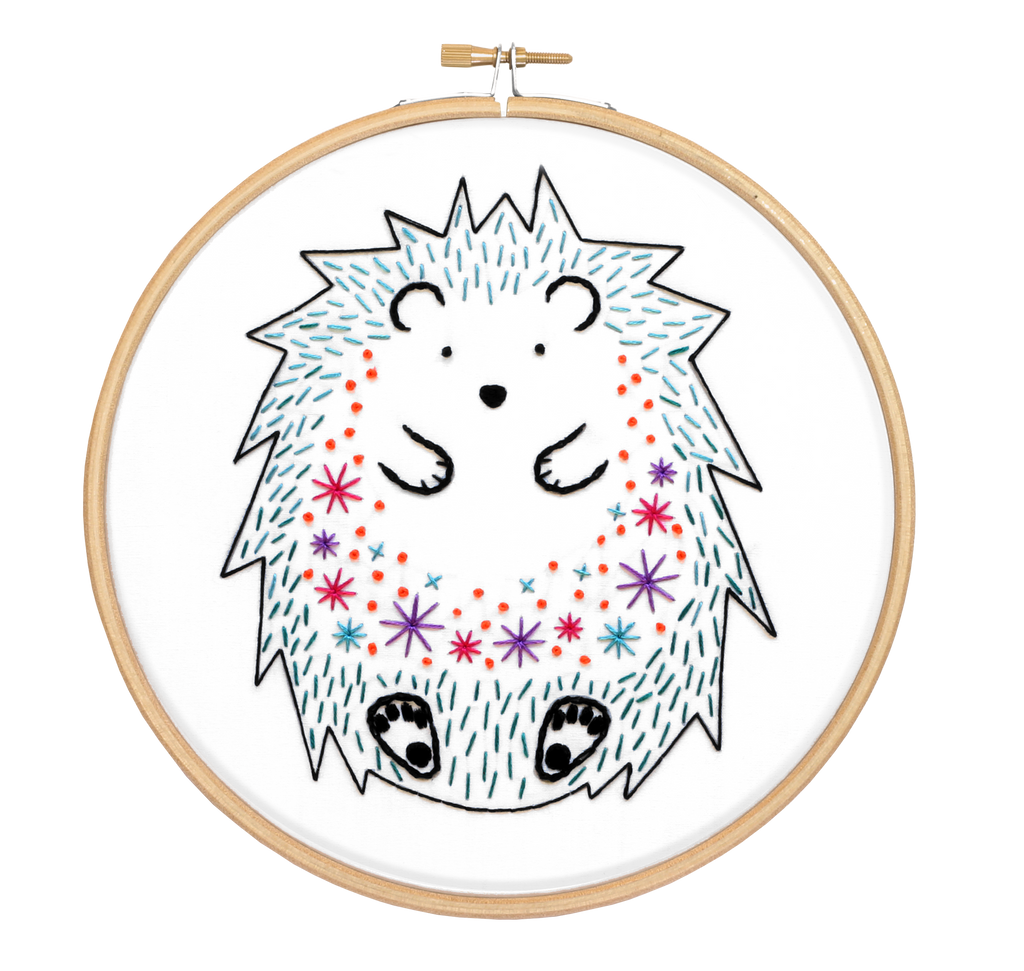 Hedgehog Embroidery Kit
