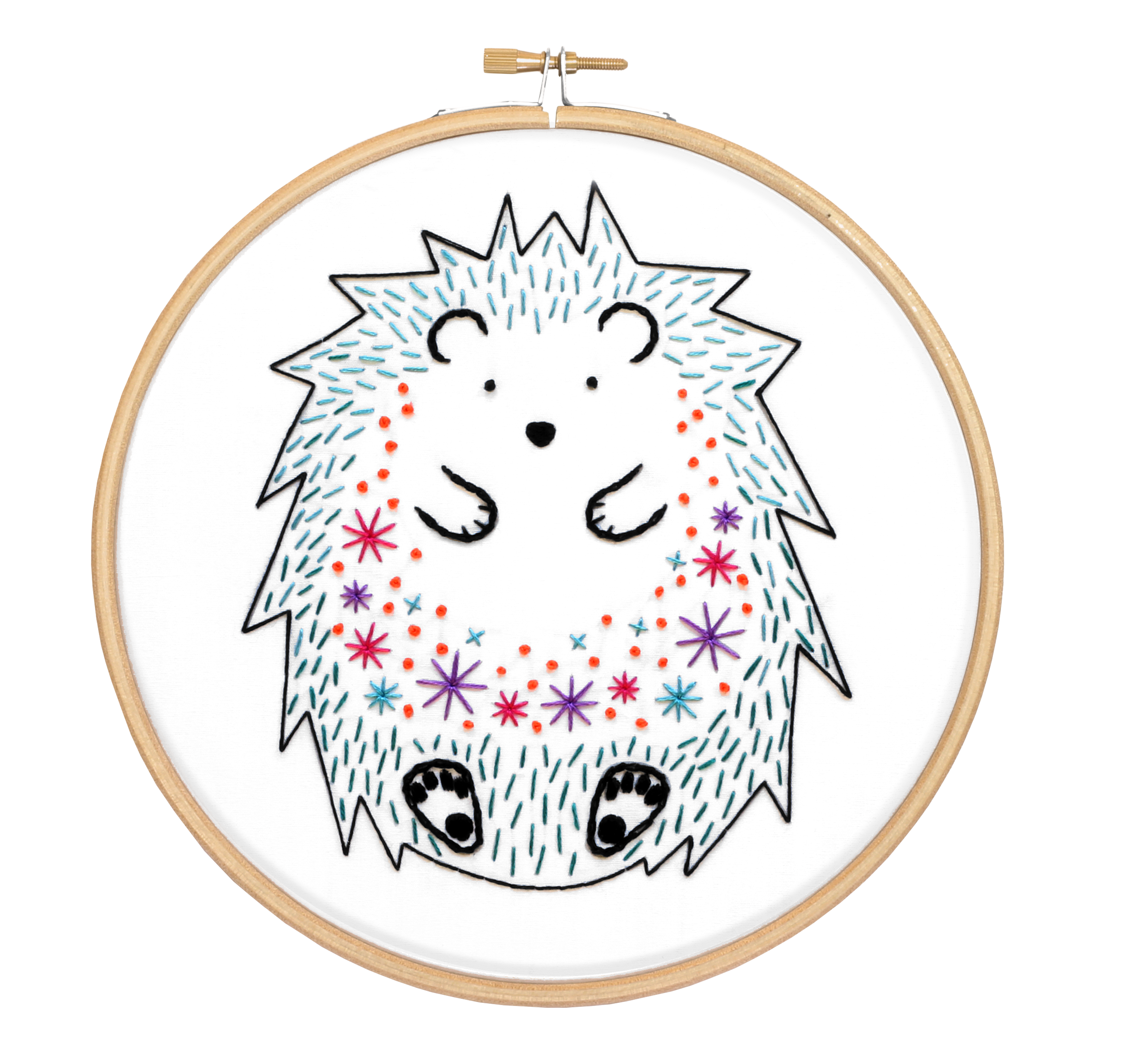 Hedgehog Embroidery Kit