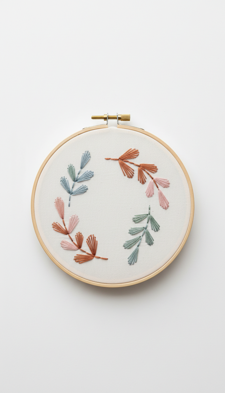 Sage Thread Custom Wall Art Hoop