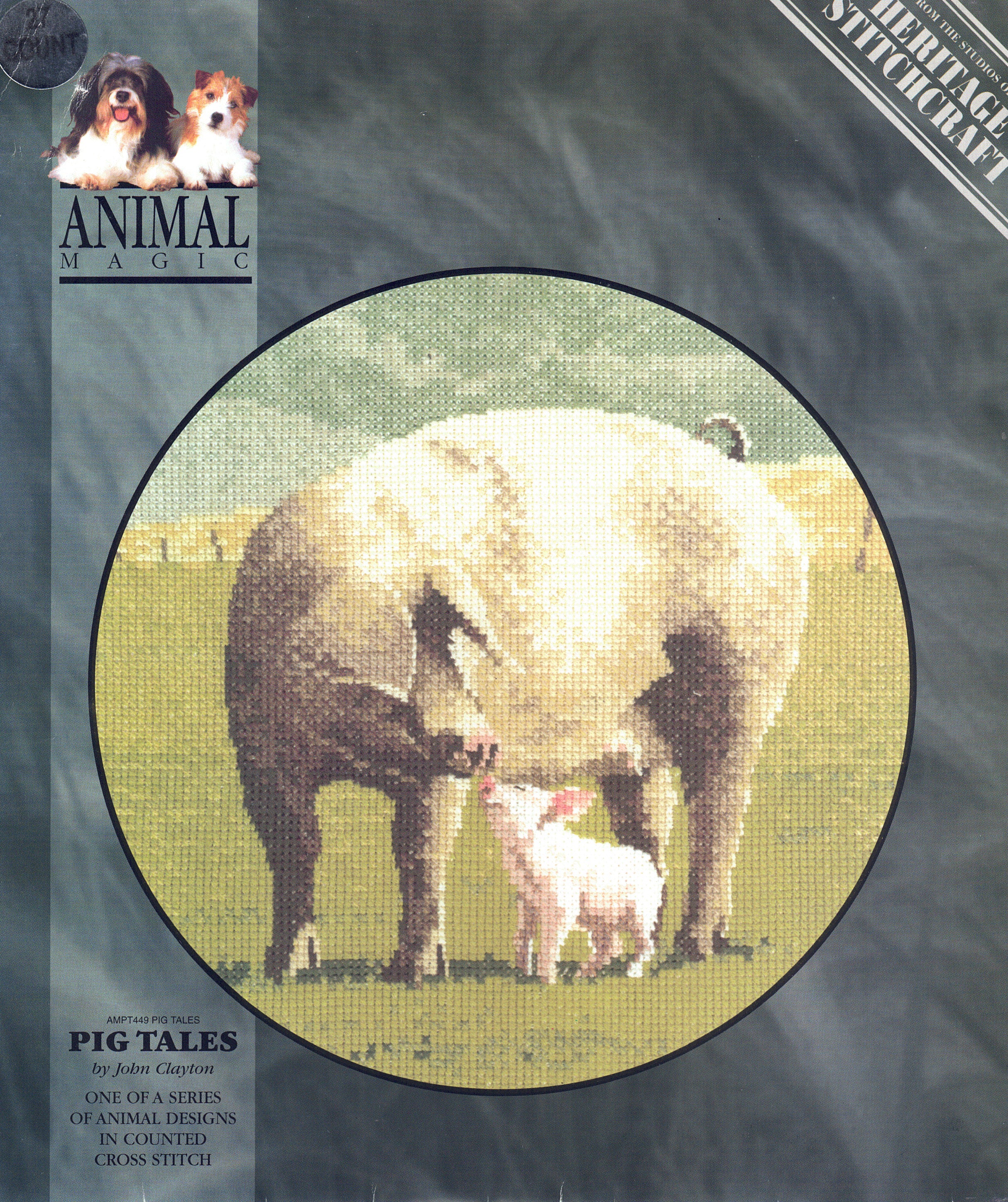Heritage Stitchcraft & John Clayton - Animal Magic - Pig Tales