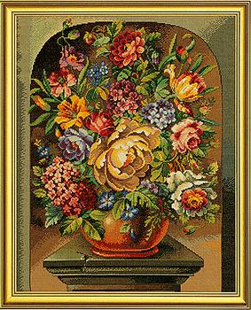 Classical Flower Bowl on Pedestal (12-531) by Clara Waever / Eva Rosenstand