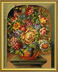 Classical Flower Bowl on Pedestal (12-531) by Clara Waever / Eva Rosenstand