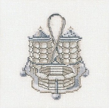Thea Gouverneur Cross Stitch Kit (Linen) - Peper en zoutstelletje / Salt and Pepper 3009. A quirky counted cross stitch kit from the fabulous Thea Gouverneur in The Netherlands. This kit is on LINEN. 