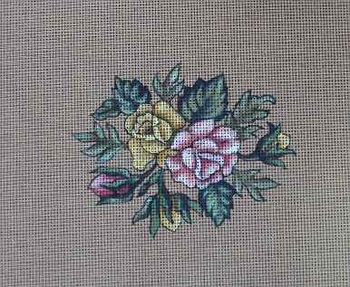Canvas - Handpainted - 'Roses Posy'