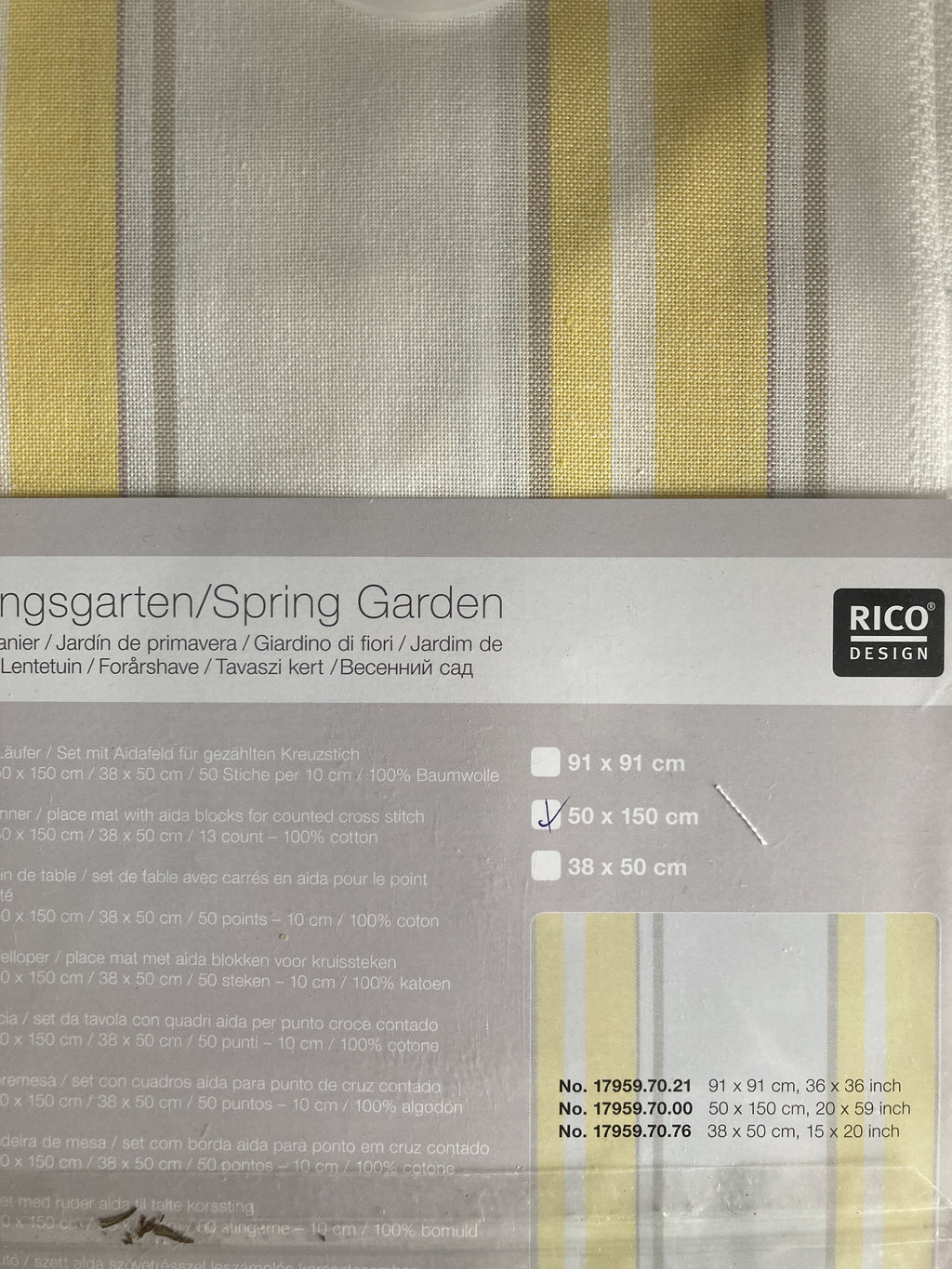 Table Runner for counted cross-stitch - Spring Garden
