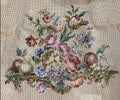 Fruit & Flower arrangement Chair Seat / Back Needlepoint Tapestry - Ivo Tapestry Trammed Canvas