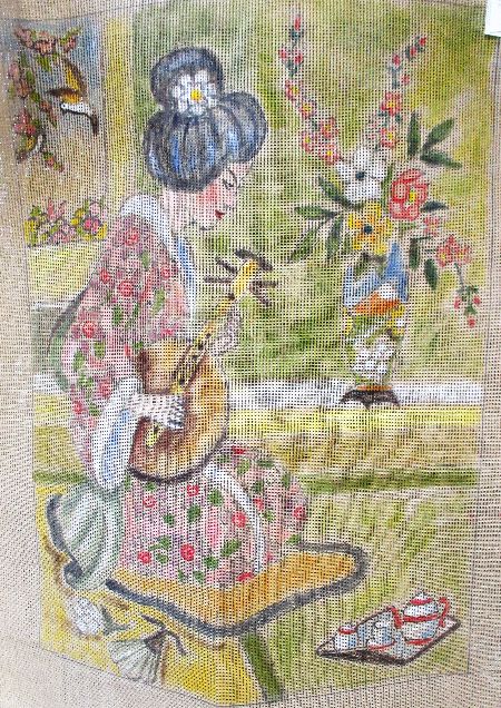 Canvas - Handpainted - 'Geisha' by IVO