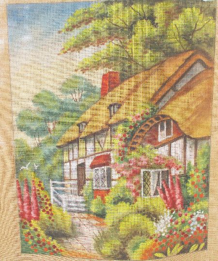 Canvas - Handpainted - 'Anne Hathaway's Cottage' by IVO