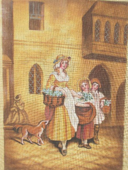 Canvas - Handpainted - 'London Cries -1" after Francis Wheatley by IVO