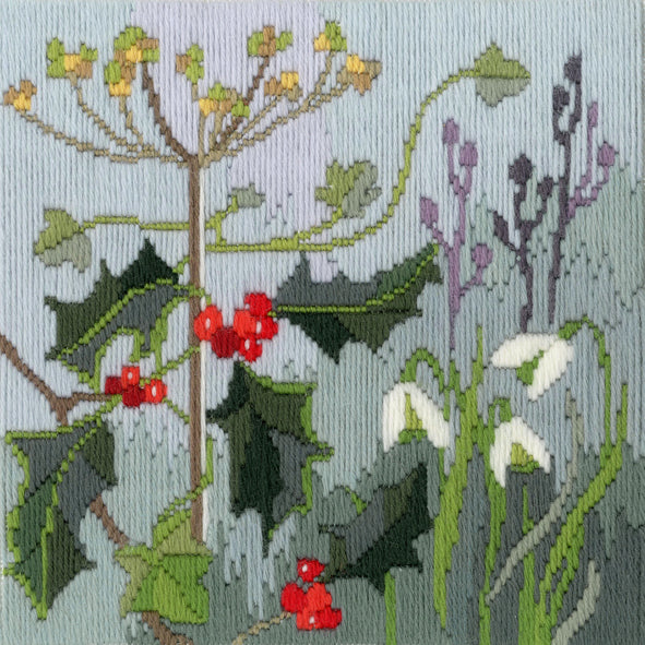 Bothy Threads Long Stitch Seasons - Winter <p>Long Stitch counted cross stitch design by Rose Swalwell for Bothy Thread Finished size: 20cm x 20cm / 7.87" x 7.87” Contents: 14ct Zweigart canvas, Anchor tapestry wools, Chart and instructions, Needle