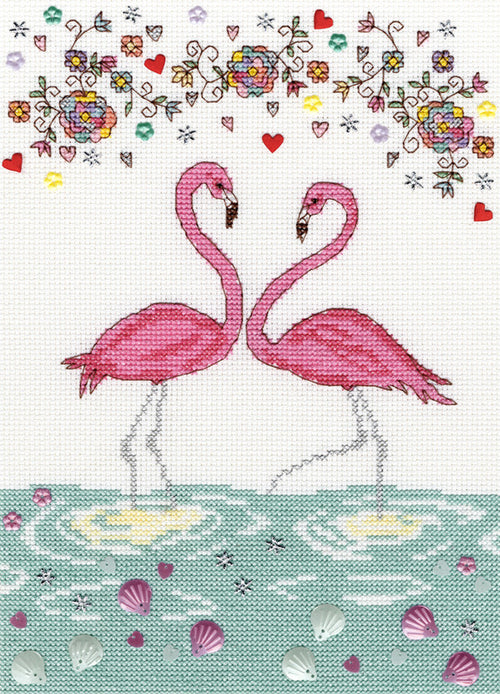 Bothy Threads row of gnomes cross stitch with stranded cotton on aida with velcro, flower sequins and Lana thread. uses French knots