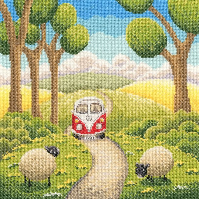 Road Trip by Lucy Pittaway - Bothy Threads Cross Stitch Kits