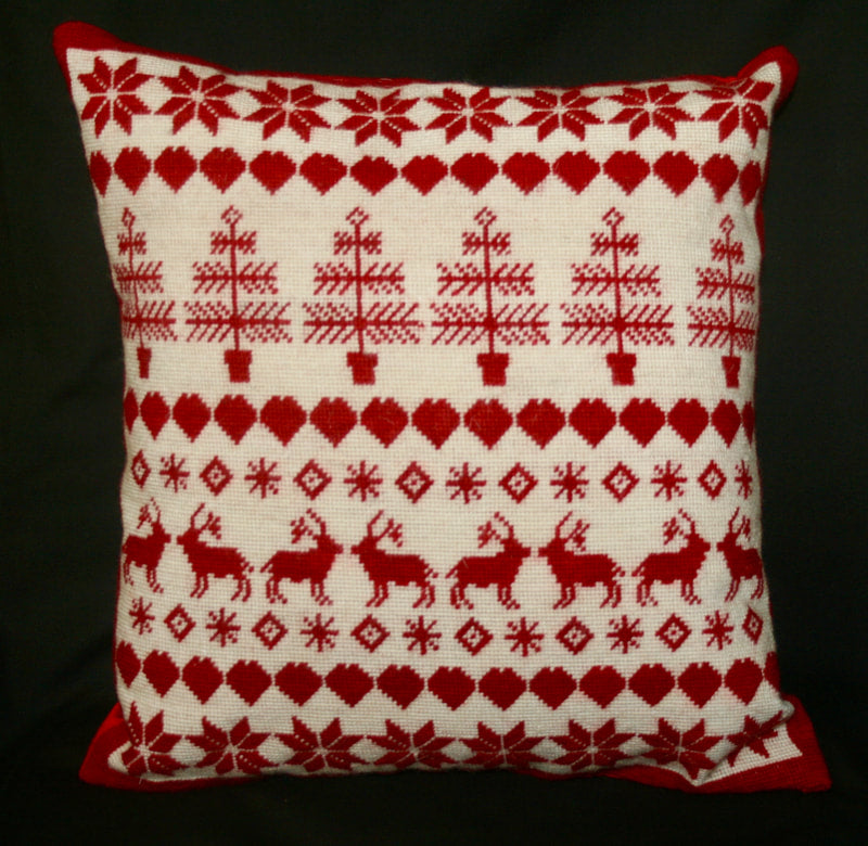 Christmas Tapestry Cushion Kit - Fox Tapestry Designs (Wales)