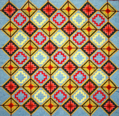 Diamonds Tapestry Cushion Kit - Fox Tapestry Designs (Wales)