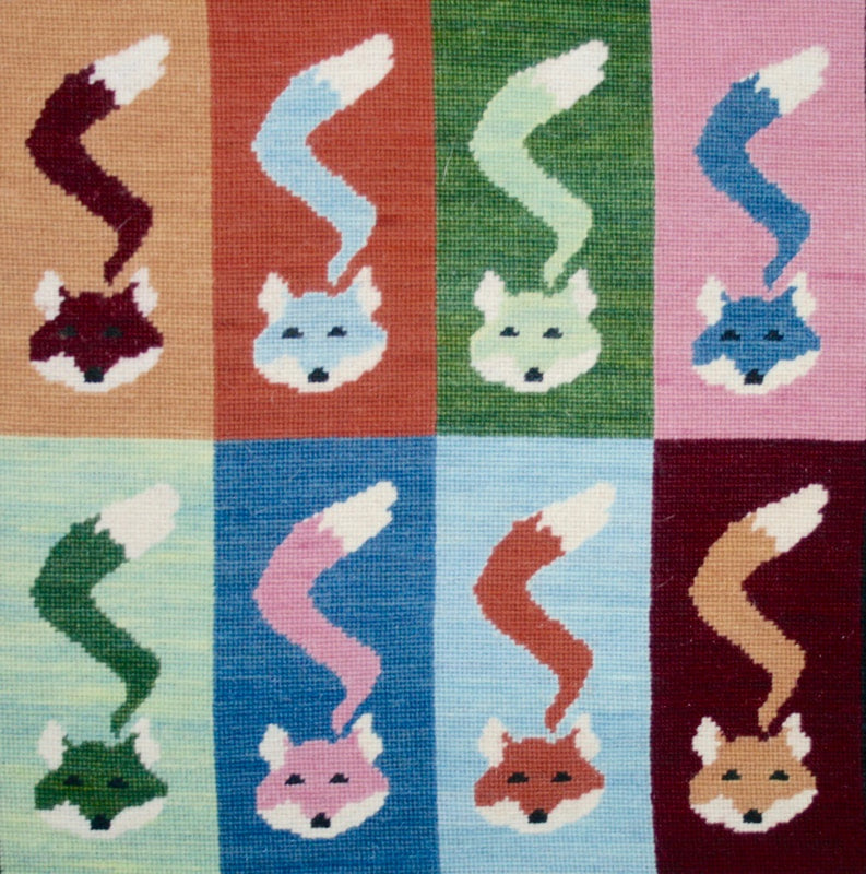 Foxes Tapestry Cushion Kit - Fox Tapestry Designs (Wales)