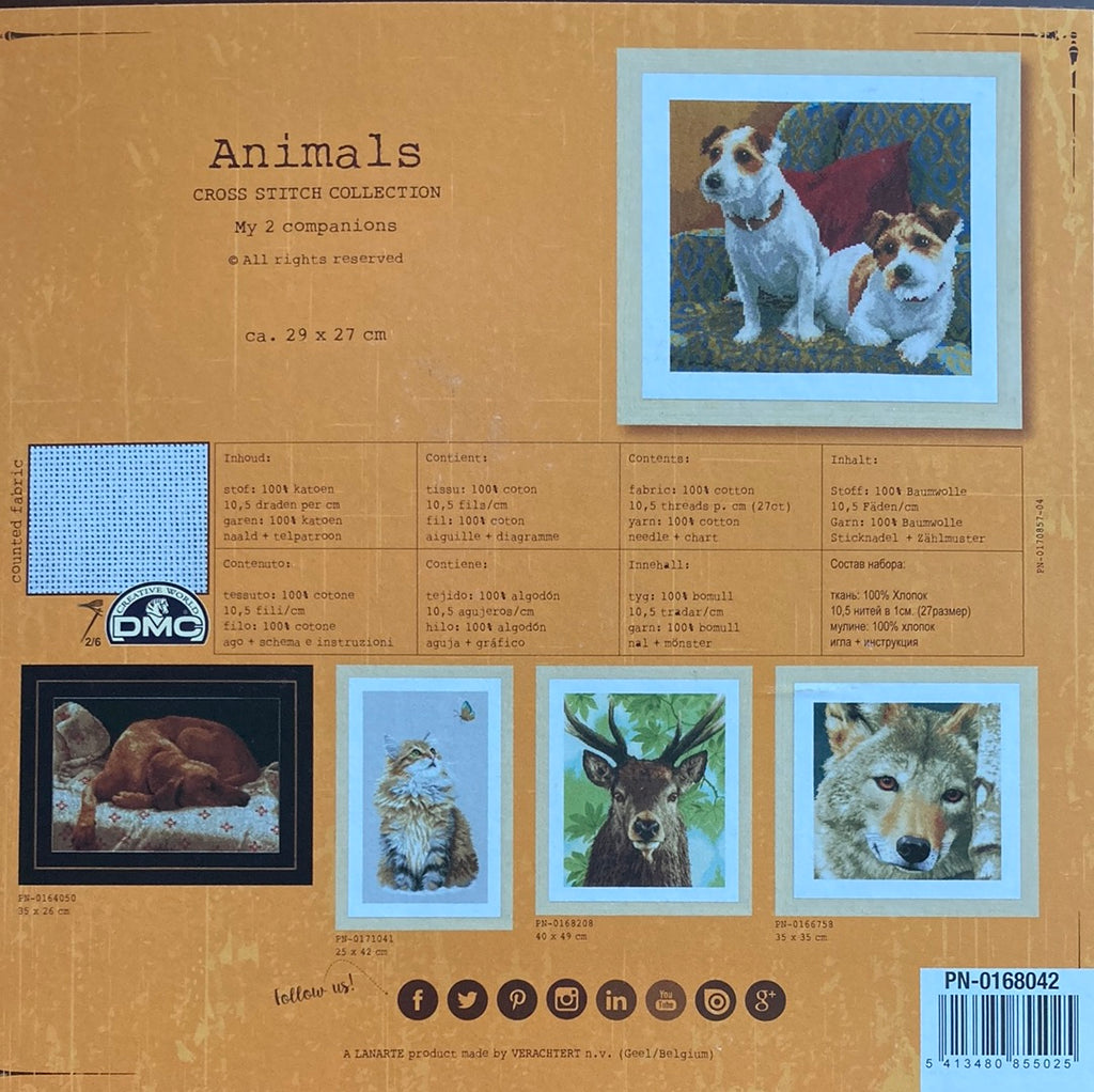Lanarte Animals Cross Stitch Collection  - My 2 companions