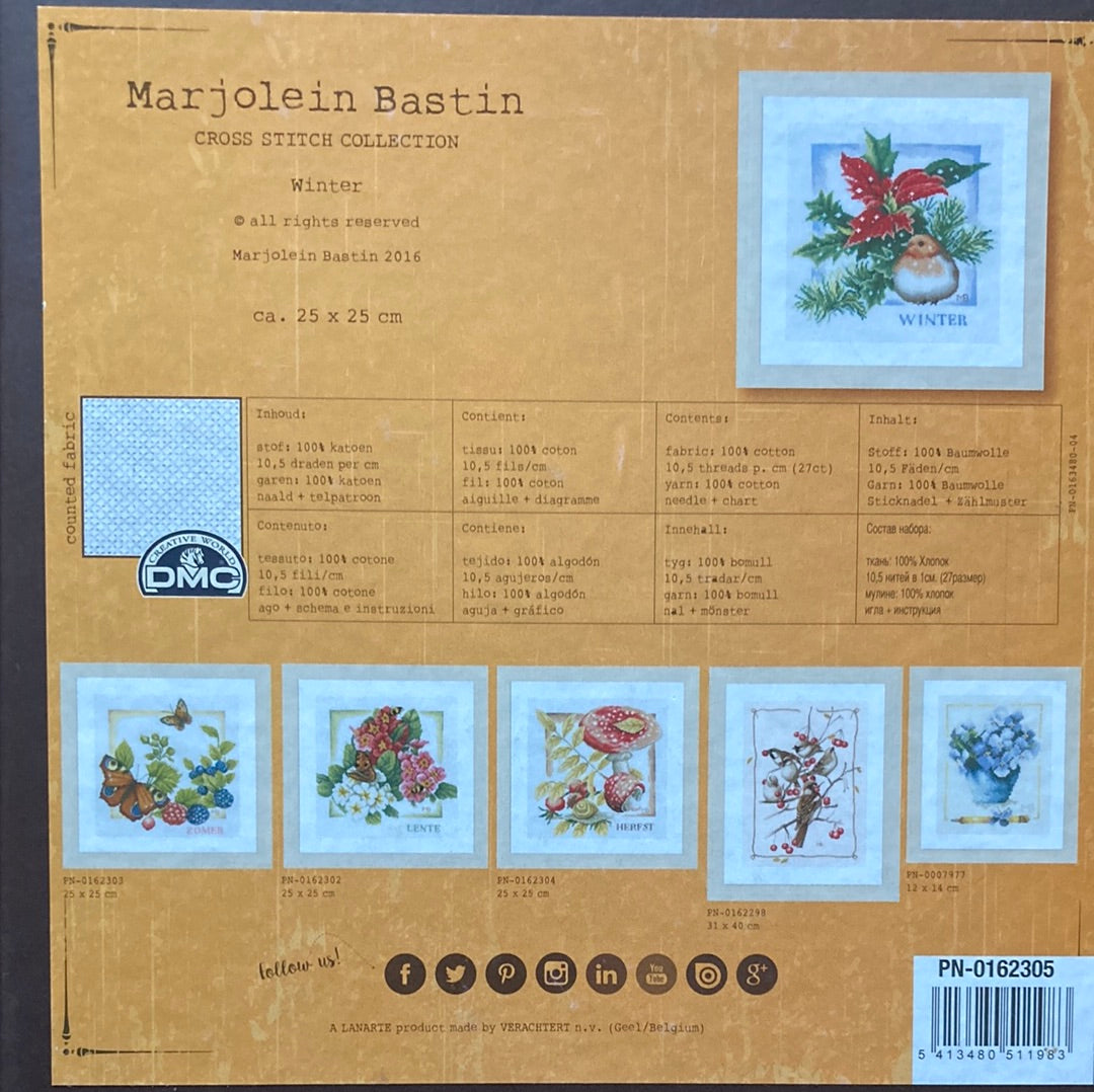 Lanarte (Marjolein Bastin) Cross Stitch Collection  - Winter