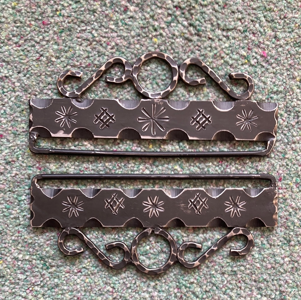 Stars and crosses Dark Bell Pull Fitting